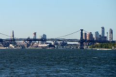 45 New York City Roosevelt Island Four Freedoms Park View Down East River To Williamsburg Bridge, One Hanson Place, Avalon Fort Green, Metrotech Chase Bank Building, Oro Condos, The Brooklyner.jpg